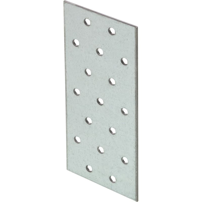 Perforated plate CE, galvanised steel, 120x40x2.0