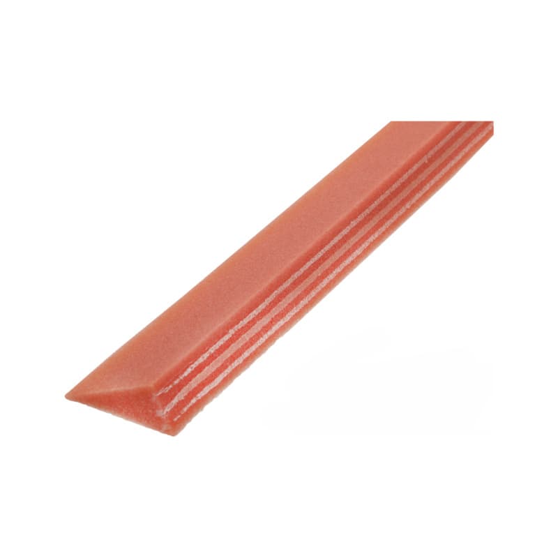 Valley sealing strips, 1 m in length, brown, 60 x 30 x 1000 mm