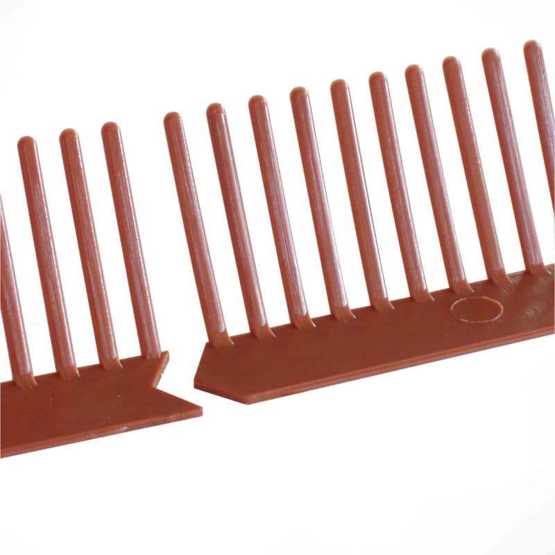 Eaves ventilation comb, brown, comb height 60 mm 60 mm x 1 m