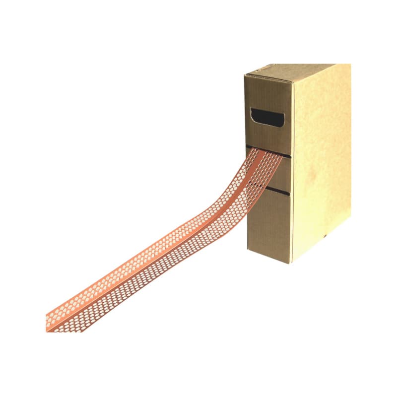 Ventilation bracket, brown, PVC 30 mm x 60 m