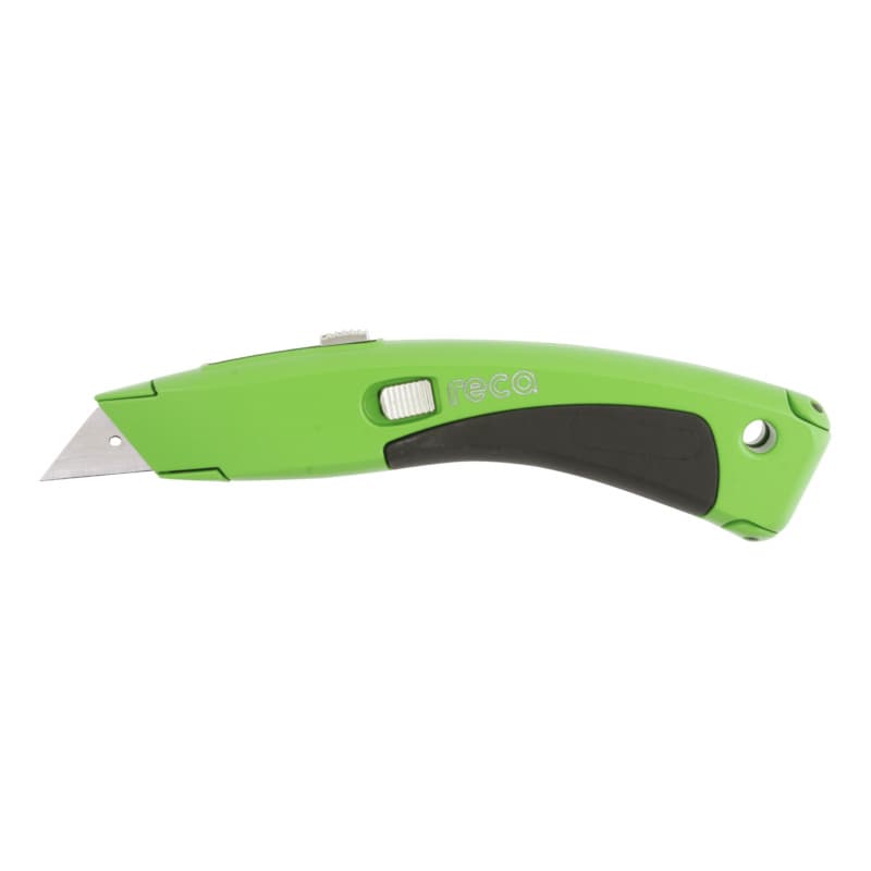 RECA 2C universal cutter with five spare blades, two-component handle, 200 mm