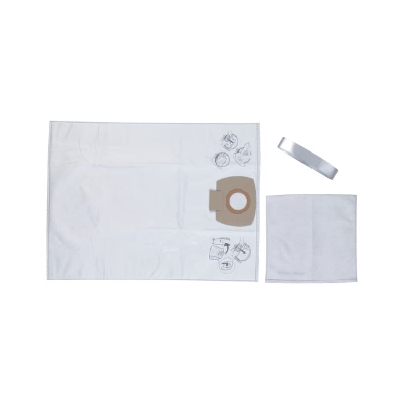 Milwaukee vac. cleaner, 5x fleece filter, for AS 2-250, org. no. 4932 352 306