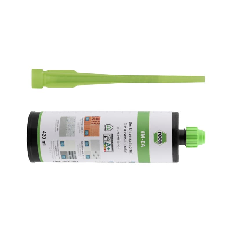 VM-EA chemical injection mortar, 420 ml, coaxial cartridge with mixer nozzle