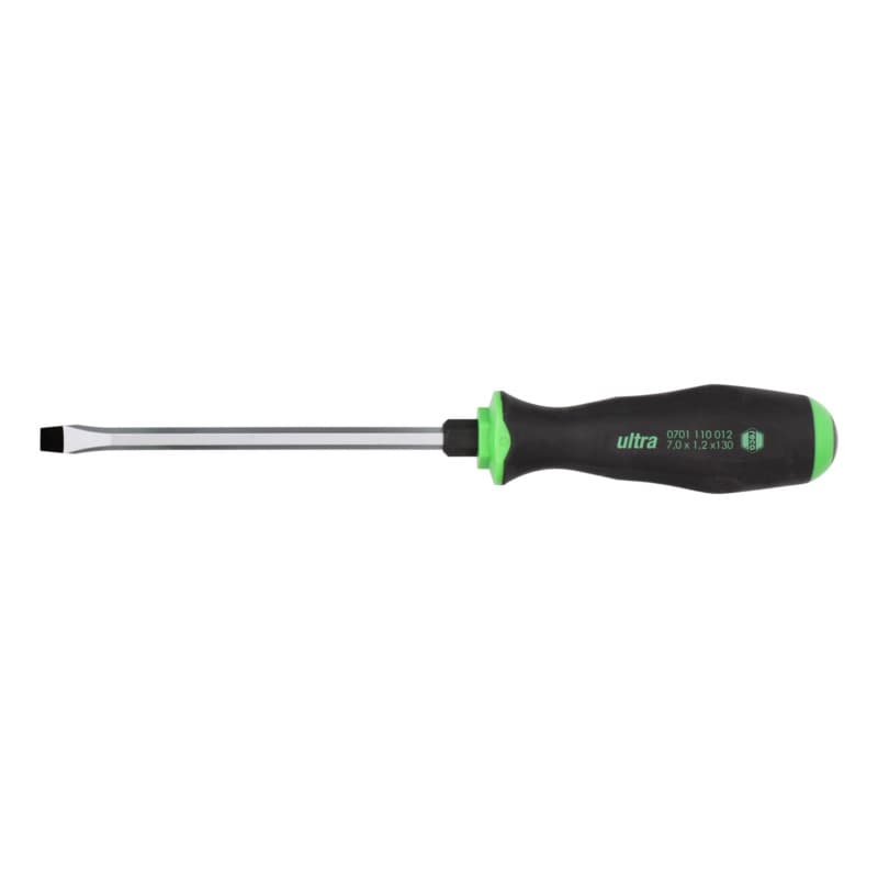RECA ultra screwdriver with striking cap, slotted, 7.0 x 1.2 mm