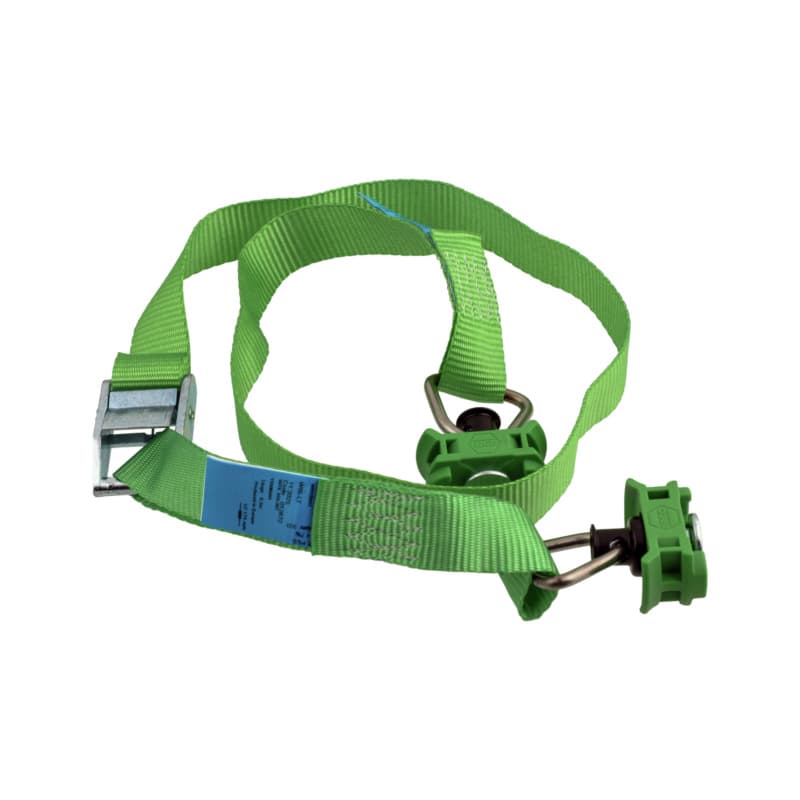 Cam buckle strap for Airline system with fitting, 2 pieces, length 2 m