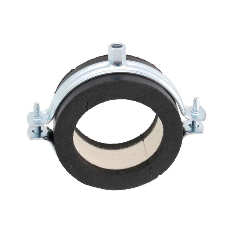 RECA insulation pipe clamp w/ pipe support, type 13-12 mm, conn. thread M8/M10
