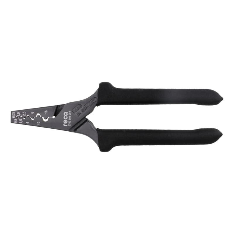 RECA wire crimper for wire end ferrules, 0.5–16 mm²
