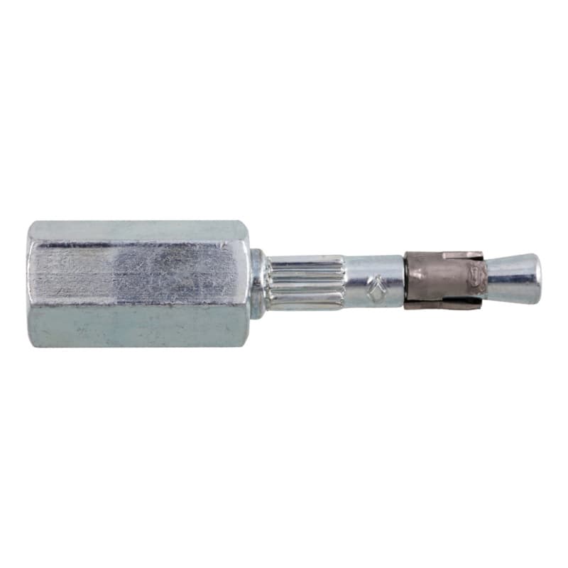 N-M 6-25/58 M8/10 nail anchor with M8 and M10 step thread zn pl steel 6x58