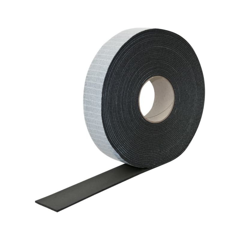 Rubber adhesive tape black for cold insulation 15-m roll 50x3 mm