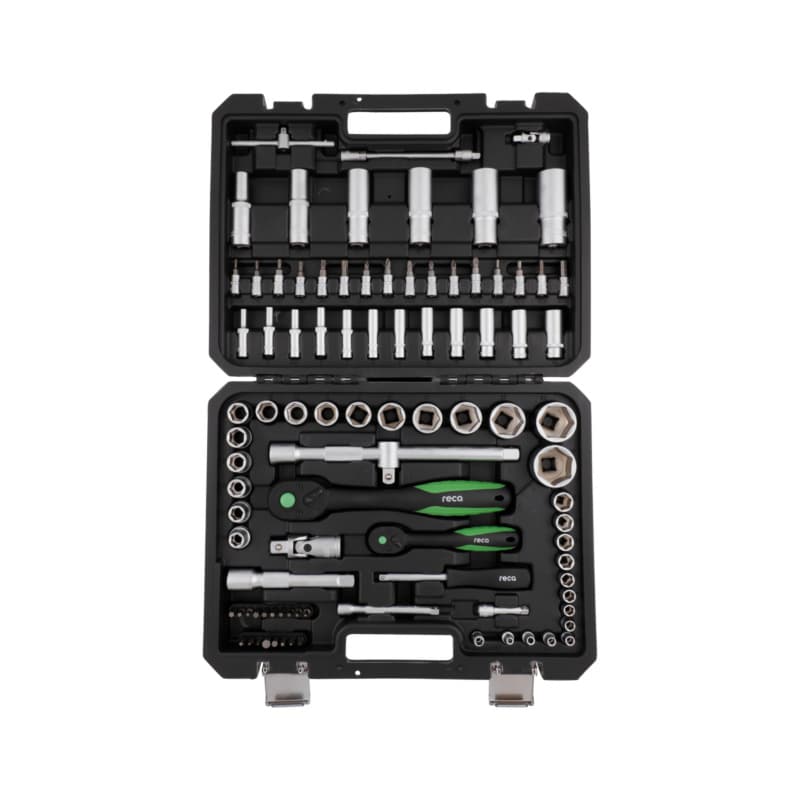 RECA ECO socket wrench set 1/2 inch and 1/4 inch