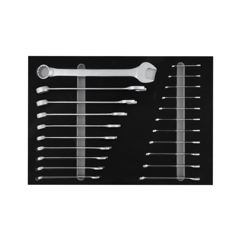 RECA inlay combination spanner 5.5–32 mm empty laser cut 566x396 mm