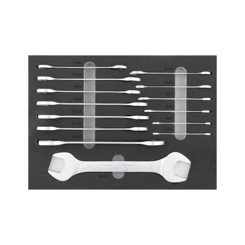 RECA inlay double open-end wrench empty laser cut 283x396 mm