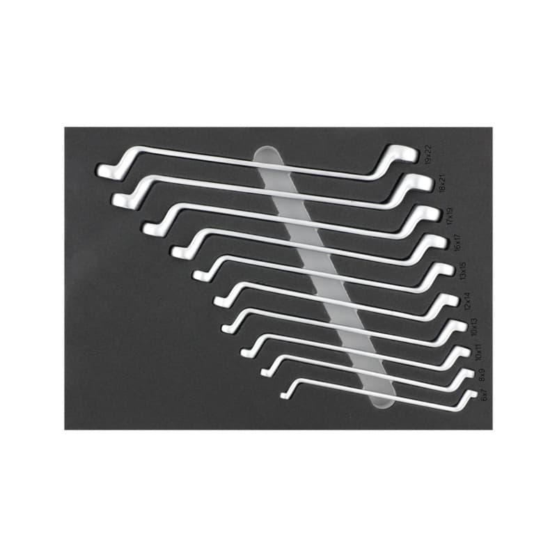 RECA inlay double-end box wrench 6–22 mm empty laser cut 283x396 mm