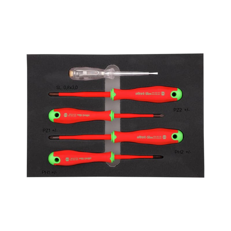 RECA inlay, ultra E-Slim VDE PlusMinus H/Z, empty, 5 pcs, 283x196 mm