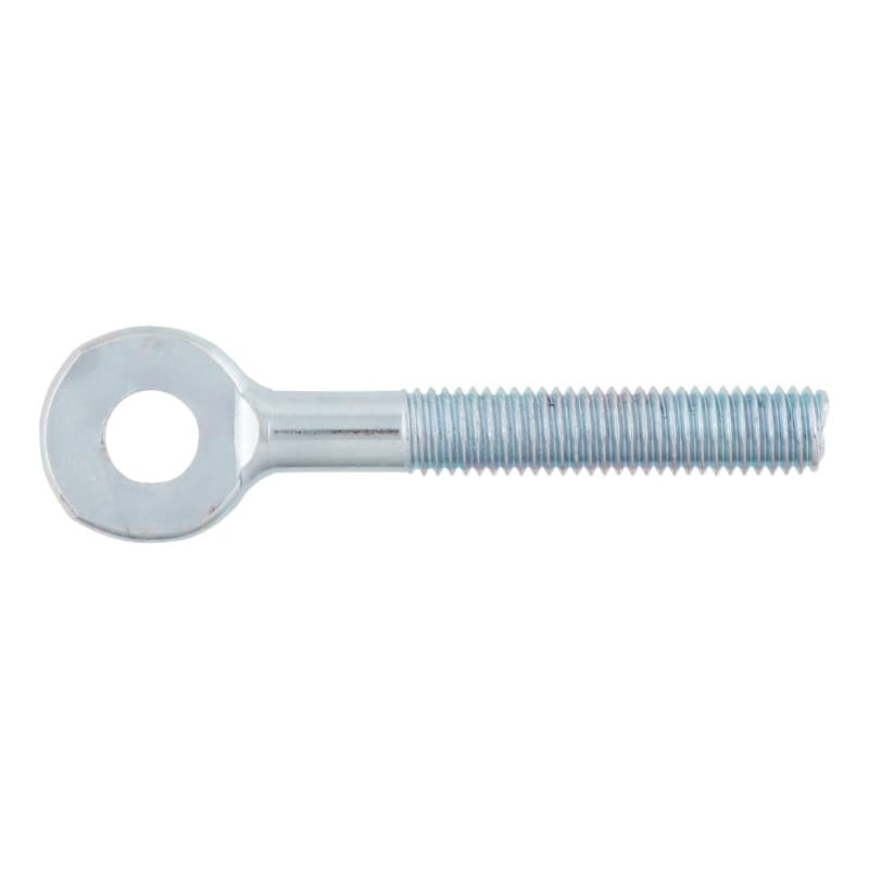Eye bolt with metric thread, zinc plated, eyelet dia. 10 mm, M10 x 45