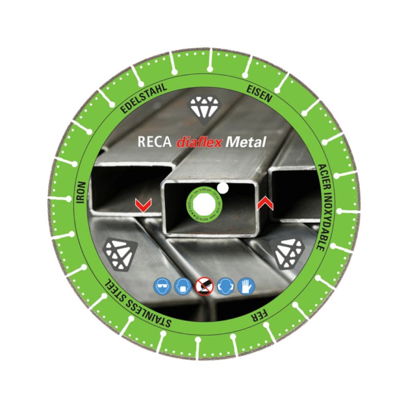 diaflex Metal diamond cutting disc for iron and stainless steel, 125/22.2