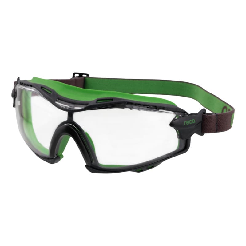RECA full-vision safety goggles UX 301 clear, headband, sporty, compact
