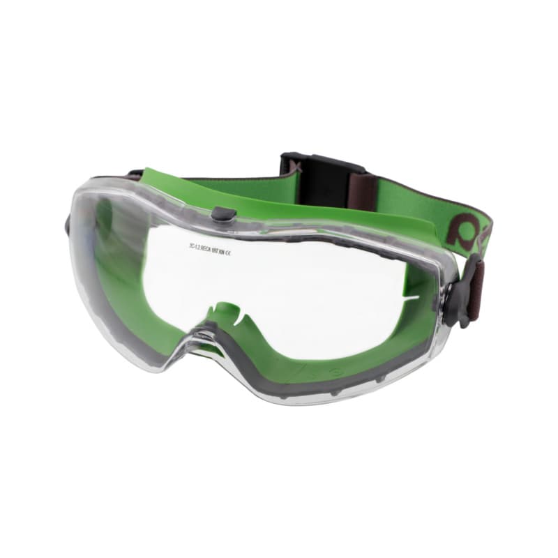 RECA full-vision safety goggles UX 302 clear, wide headband with quick opening