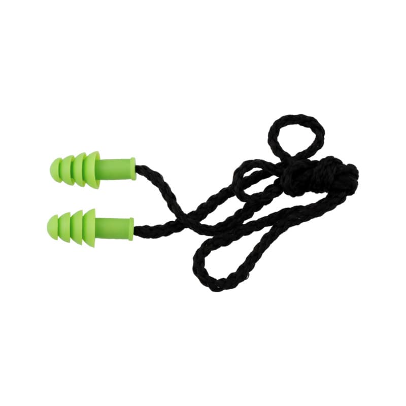 Noise Stop Plus ear plugs EN 352-2 with cord, green SNR 33 dB(A)