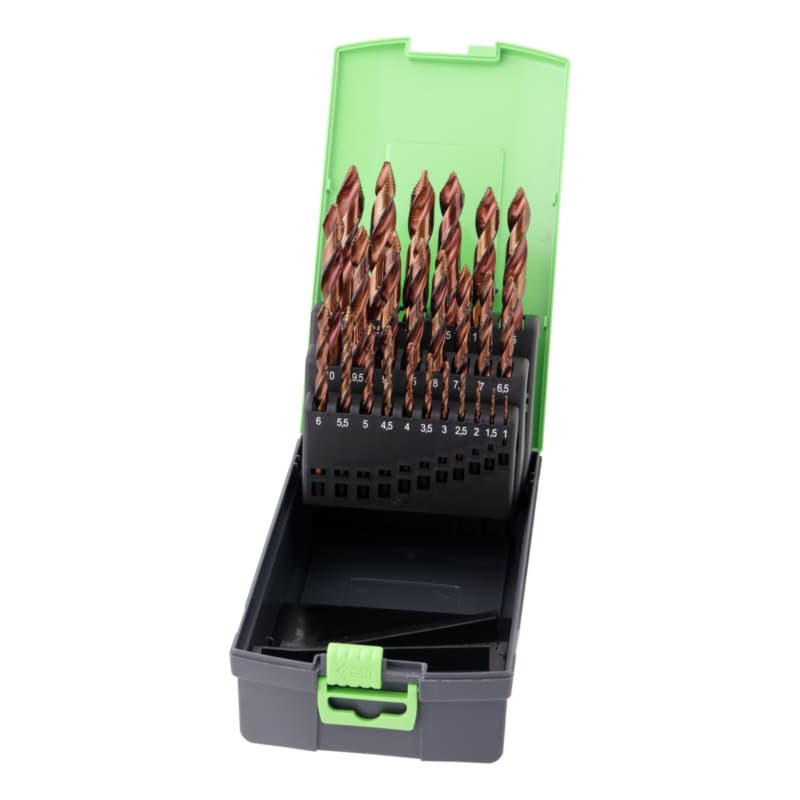 TIP TOP twist drill bit DIN 338 HSSX-O 1.0-13.0 mm