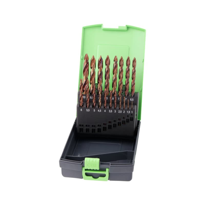 TIP TOP twist drill bit DIN 338 HSSX-O 1.0-10.0 mm