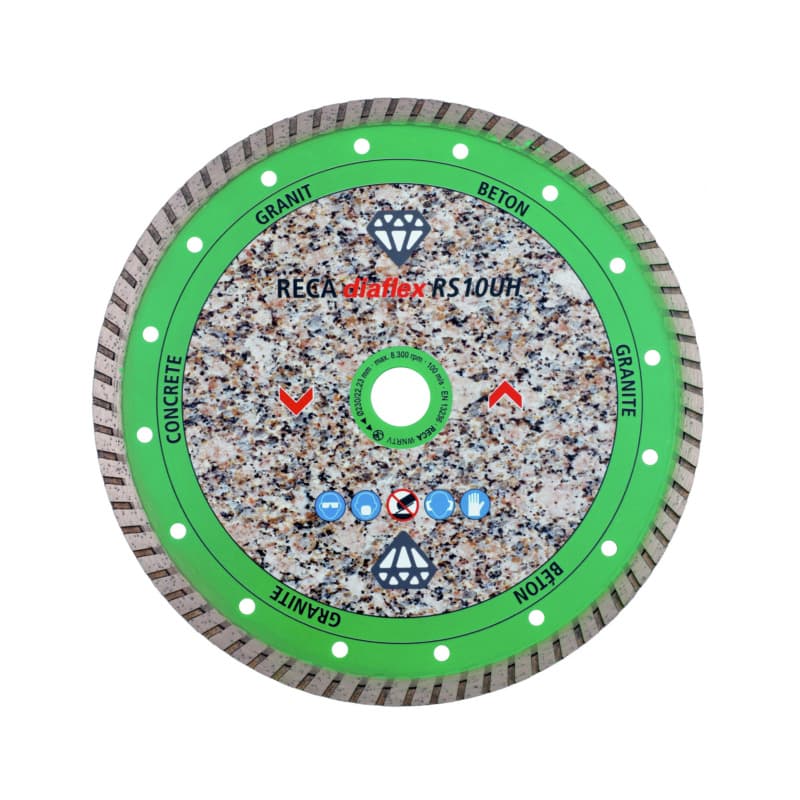 diaflex diamond cutting disc RS10UH for hard material, pack of 6, 150/22.2