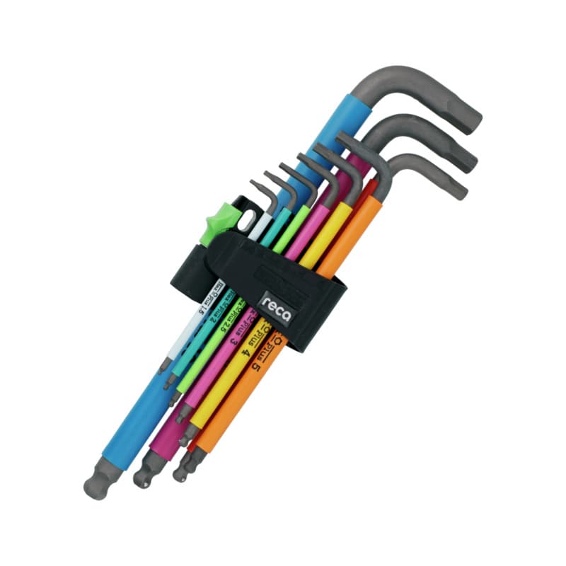 RECA Hex-Plus HF hex key set, Multicolour