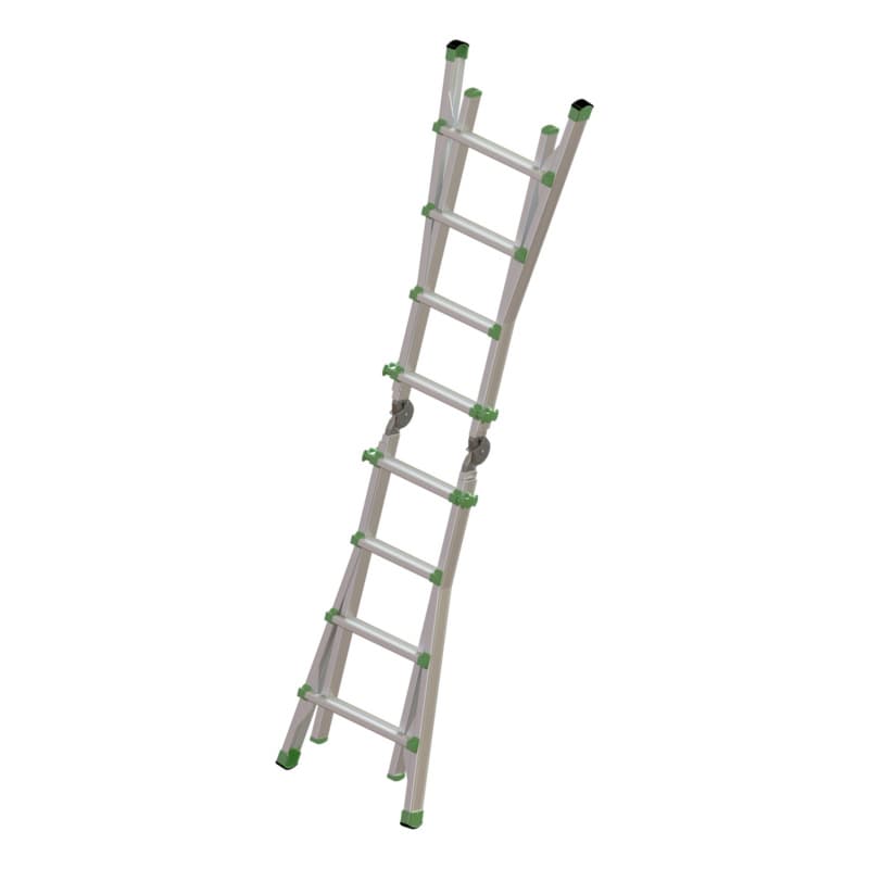 Alu telescopic ladder 4x4 rungs