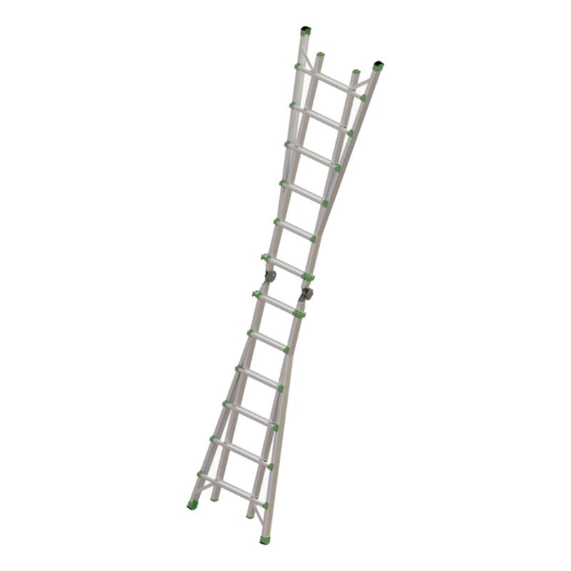 Alu professional telescopic ladder 4x6 rungs