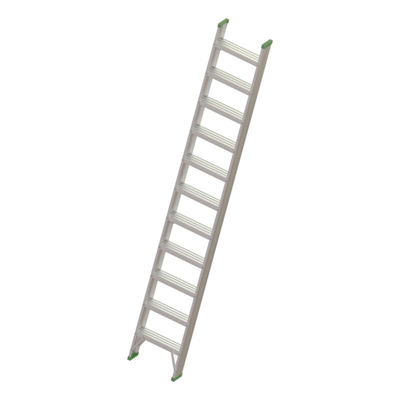 Alu leaning ladder with steps 1x11