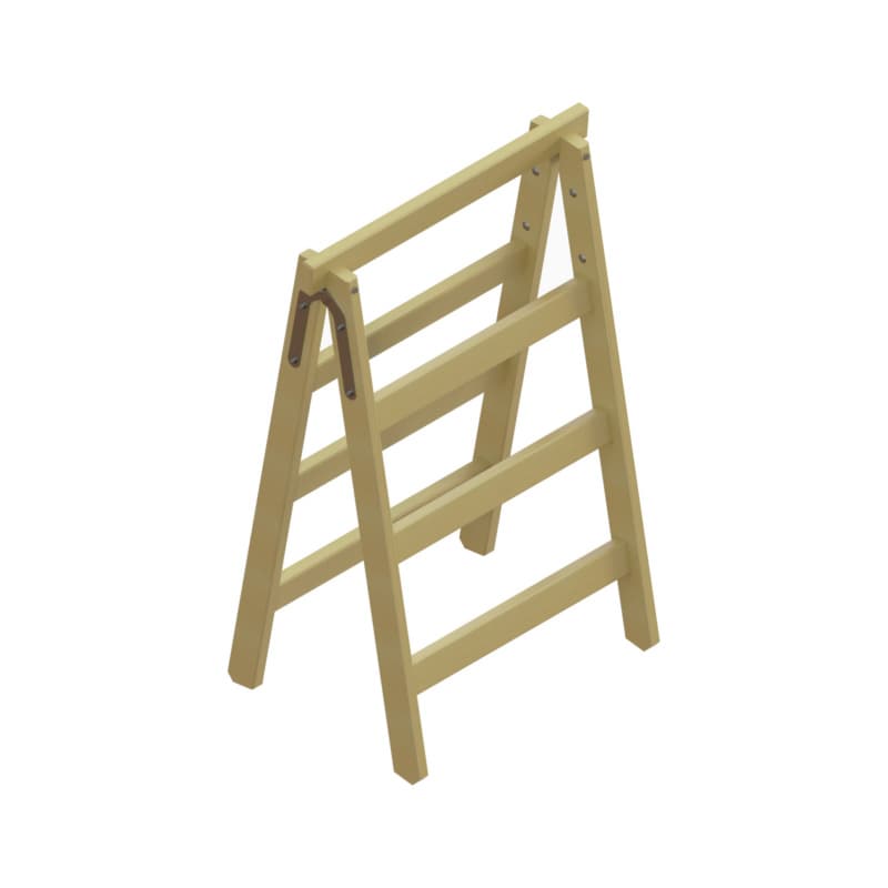 Wooden assembly trestle