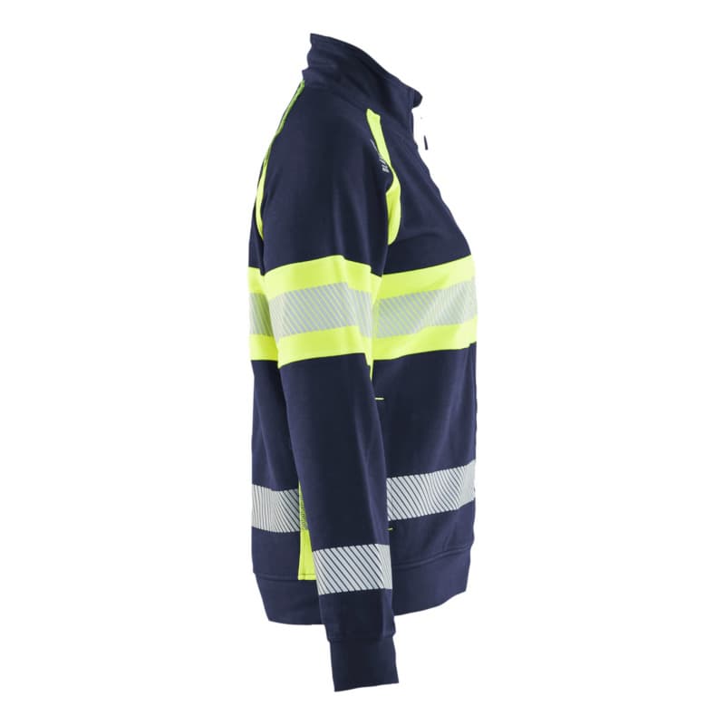 Damen High Vis Sweater Marineblau/ High Vis Gelb 3505 1158 8933 XS