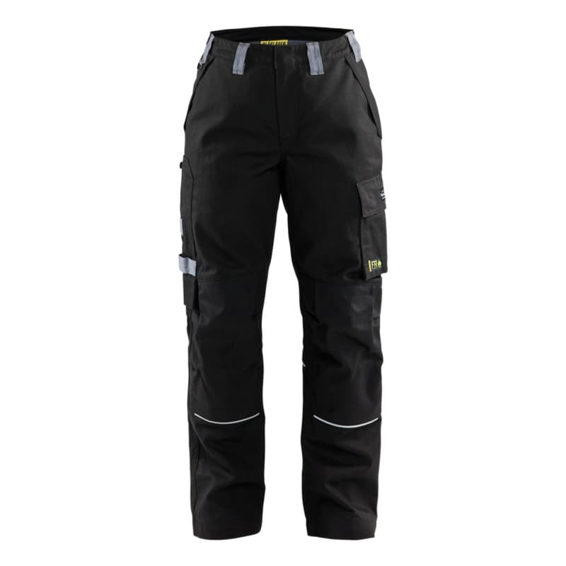 Damen Flammschutz Bundhose Schwarz/Grau 7173 1516 9994 D19