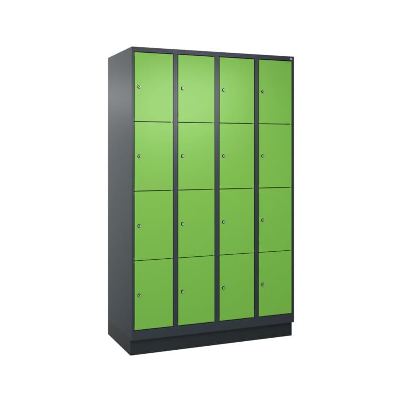 RECA Schließfachschrank 4 Abteile 1950x1200x500 7016/6018