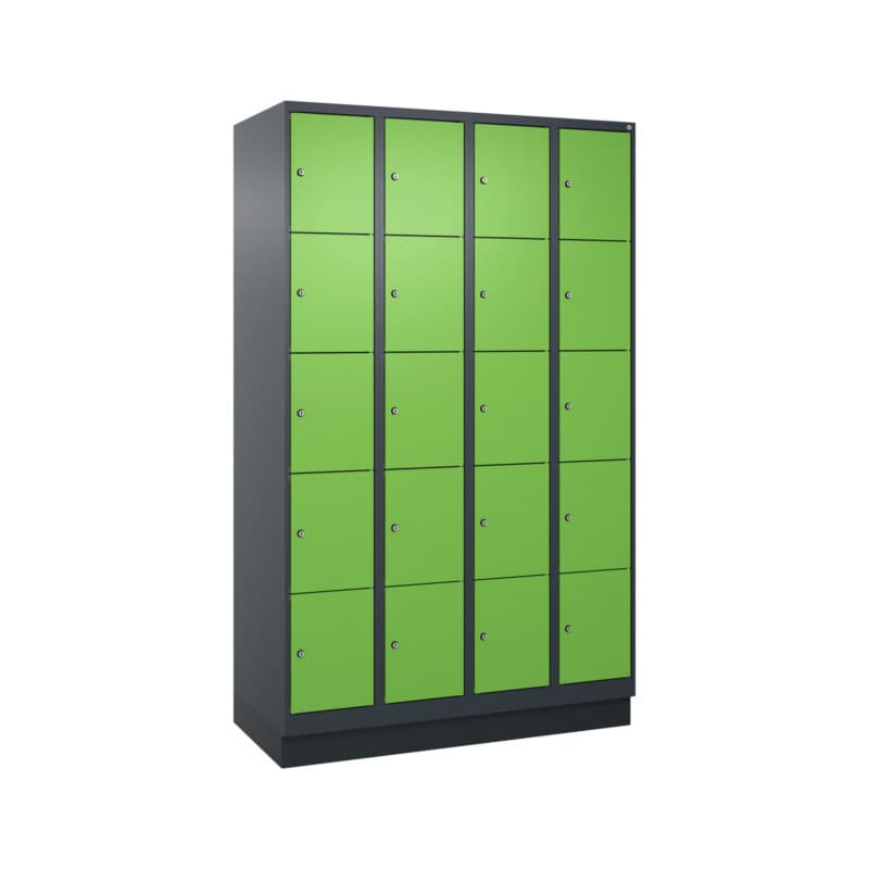 RECA Schließfachschrank 4 Abteile 1950x1200x500 7016/6018
