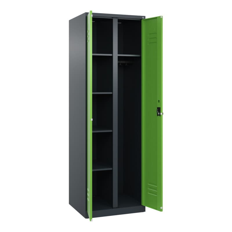 RECA Wäsche-/Garderobenspind 2 Abteile 1850x600x500 7016/6018