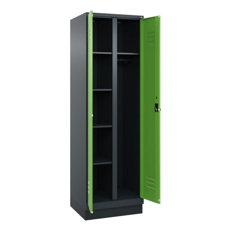 RECA Wäsche-/Garderobenspind 2 Abteile 1950x600x500 7016/6018
