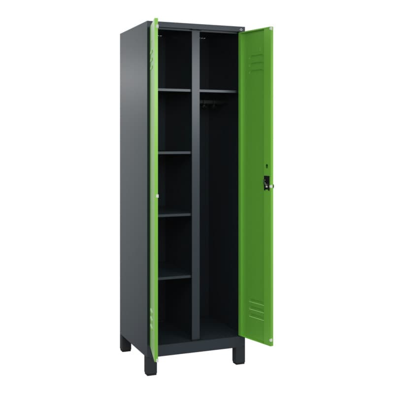 RECA Wäsche-/Garderobenspind 2 Abteile 1950x600x500 7016/6018
