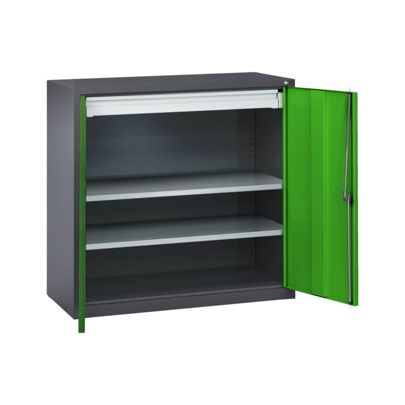 RECA Stahl-Flügeltürenschrank H1000xB100xT500mm 7016/6018