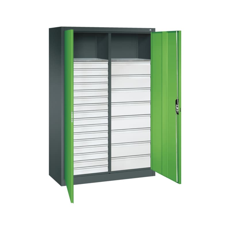 RECA Flügeltürenschrank H1950xB1200xT500mm 7016/6018