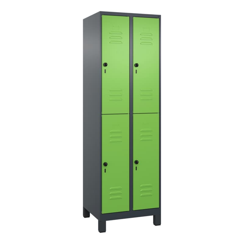 RECA Doppelstöckiger Spind 2 Abteile 1950x600x500 7016/6018