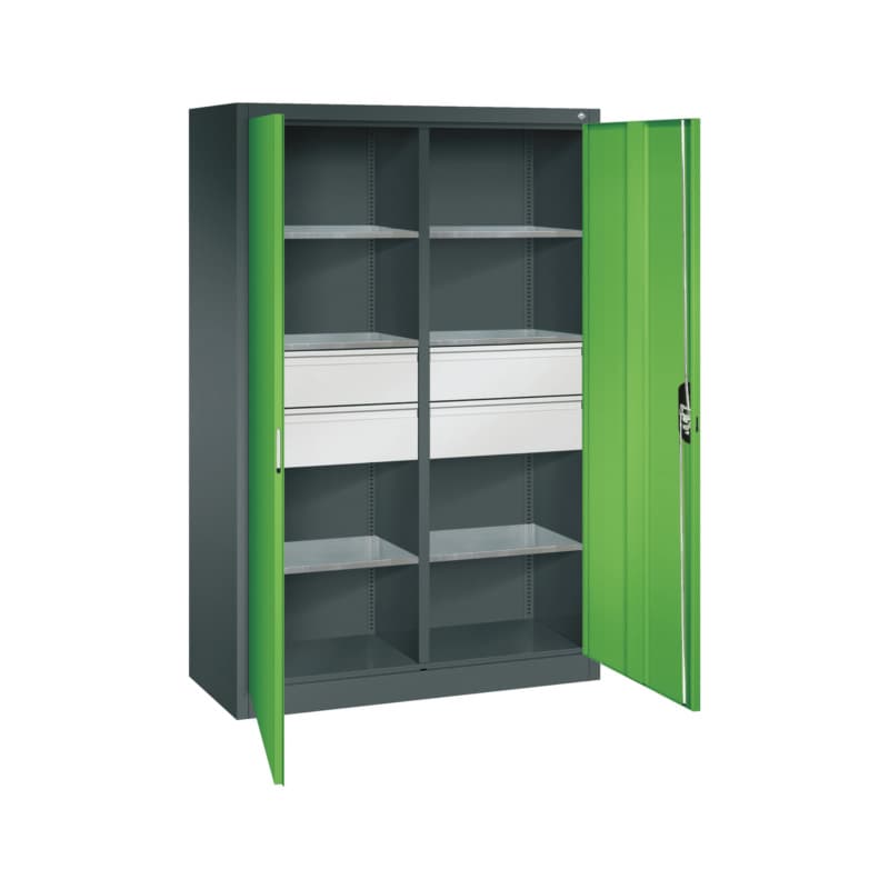 RECA Flügeltürenschrank H1950xB1200xT500mm 7016/6018