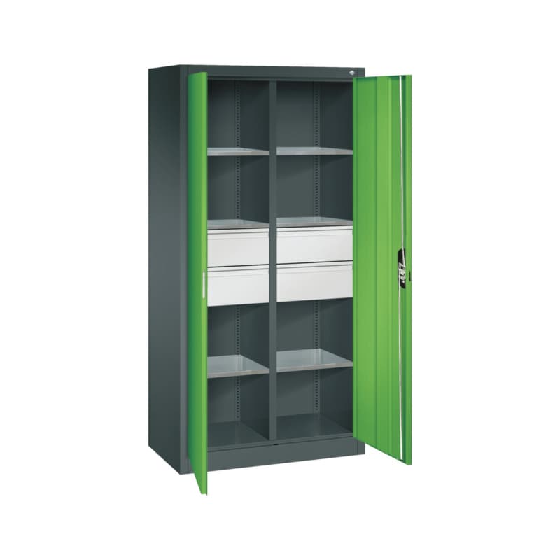 RECA Flügeltürenschrank H1950xB930xT500mm 7016/6018