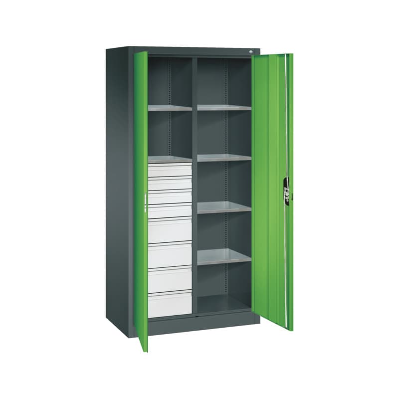 RECA Flügeltürenschrank H1950xB930xT500mm 7016/6018