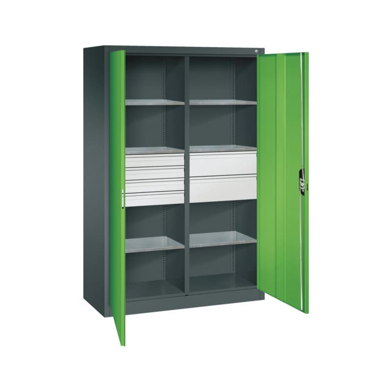 RECA Flügeltürenschrank H1950xB1200xT500mm 7016/6018