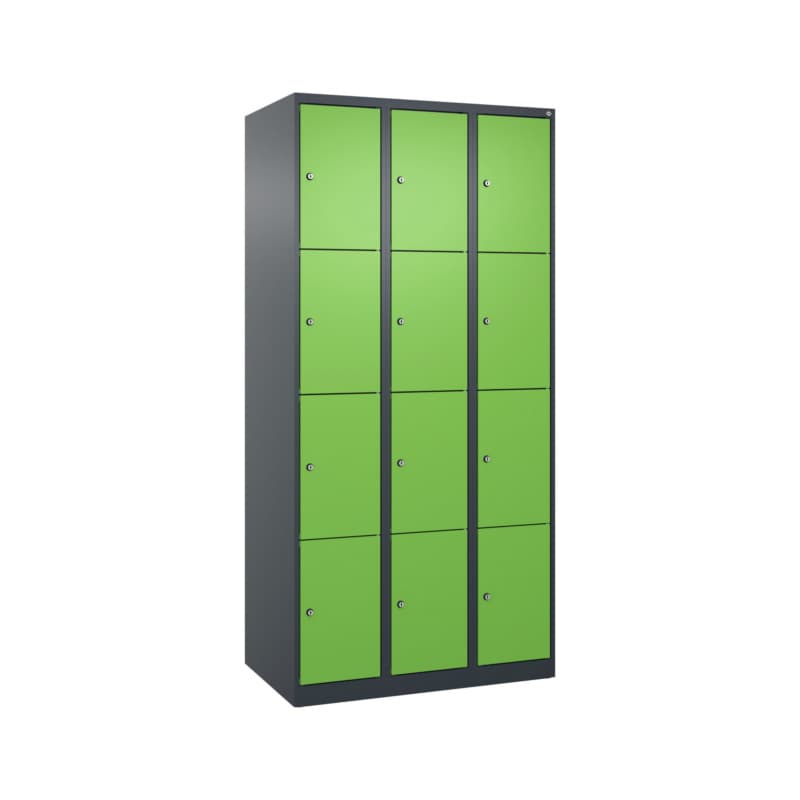 RECA Schließfachschrank 3 Abteile 1850x900x500 7016/6018