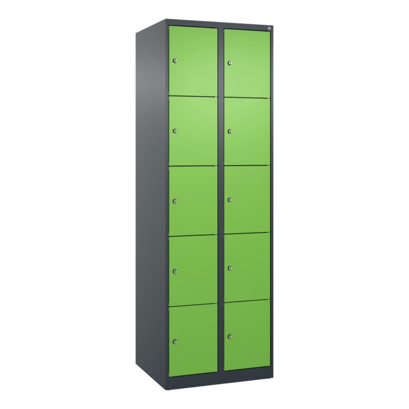 RECA Schließfachschrank 2 Abteile 1850x600x500 7016/6018