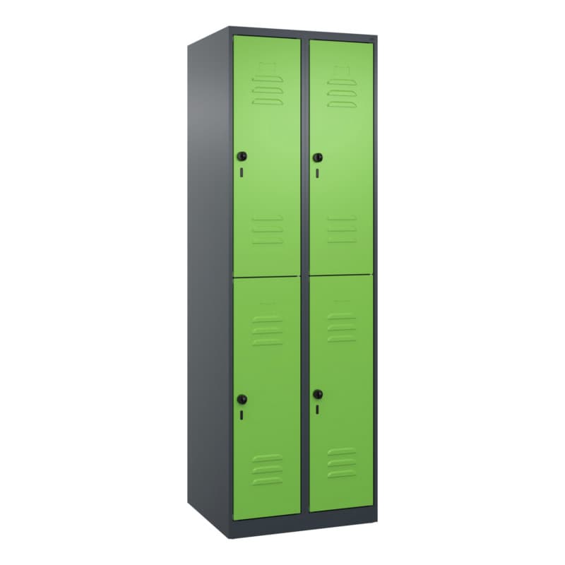 RECA Doppelstöckiger Spind 2 Abteile 1850x600x500 7016/6018