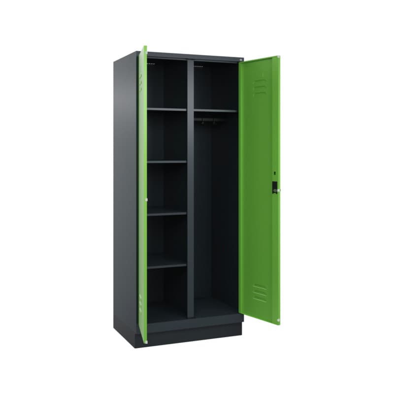 RECA Wäsche-/Garderobenspind 2 Abteile 1950x800x500 7016/6018