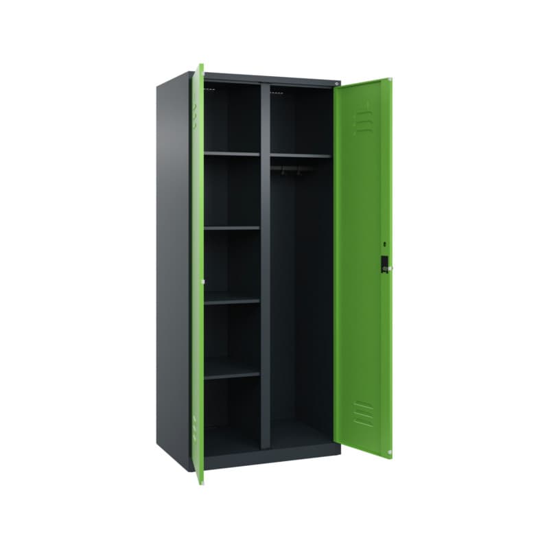 RECA Wäsche-/Garderobenspind 2 Abteile 1850x800x500 7016/6018